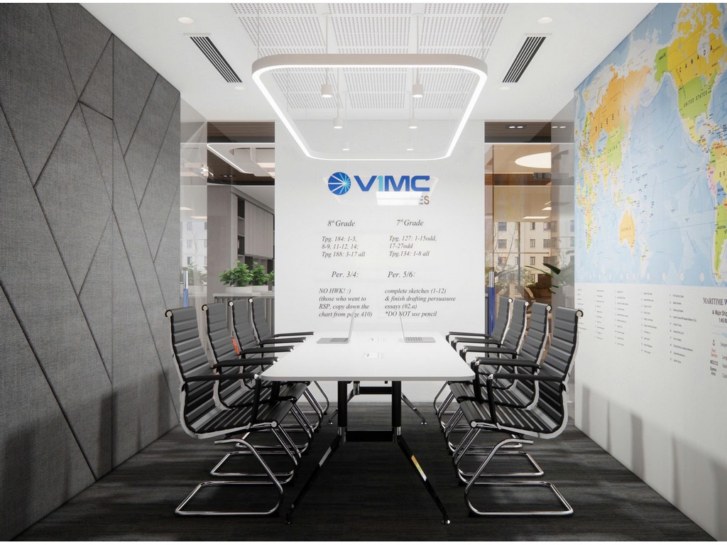 Thiết kế nội thất văn phòng công ty vận tải VIMC Lines 408m2 tại Đào Duy Anh