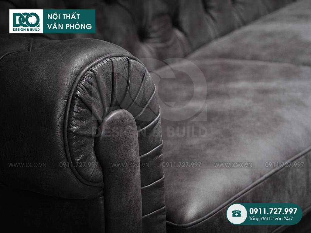 Chi tiết đường nhấn nhá trên tay vịn sofa DV-807