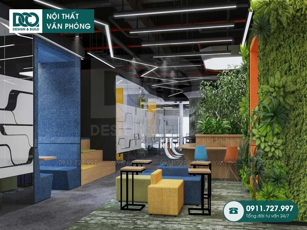 Dự án thiết kế văn phòng 645 chỗ ngồi tại quận Hoàng Mai