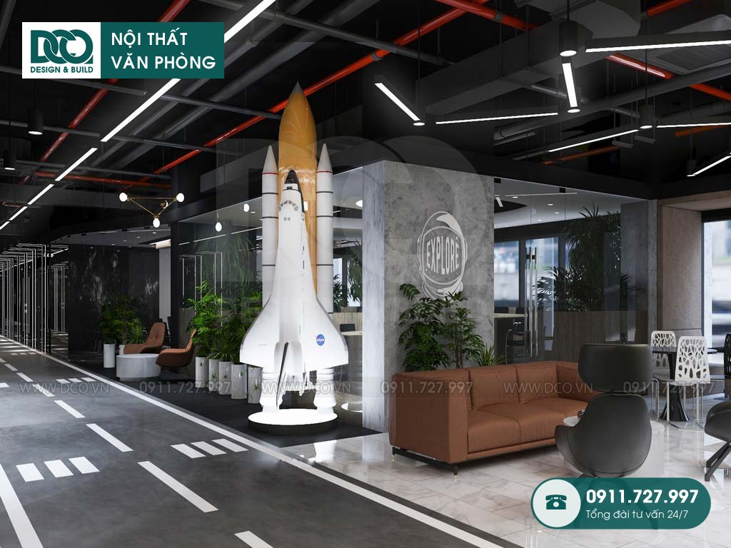 Thiết kế coworking space Sky Central