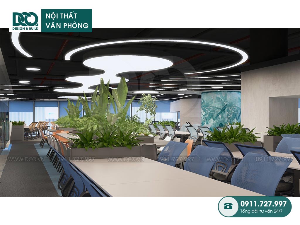 Thiết kế văn phòng 320 chỗ ngồi tại Nam Từ Liêm Hà Nội