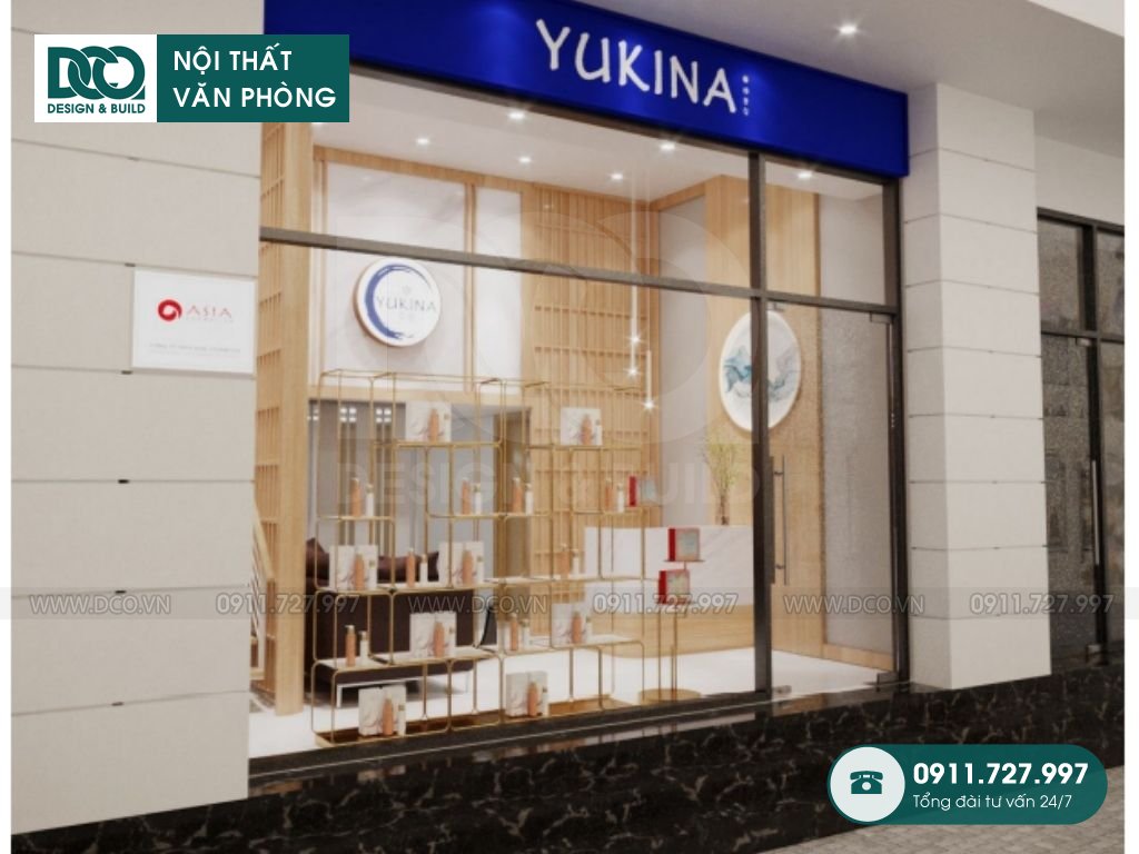 PA2-Thiết kế văn phòng mỹ phẩm Yukina tại Nguyễn Xiển thay đổi vị trí cửa chính