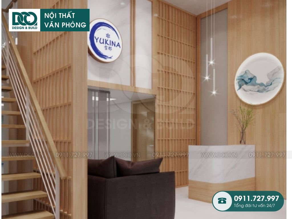 PA2-Thiết kế văn phòng mỹ phẩm Yukina tại Nguyễn Xiển thay đổi vị trí cửa chính