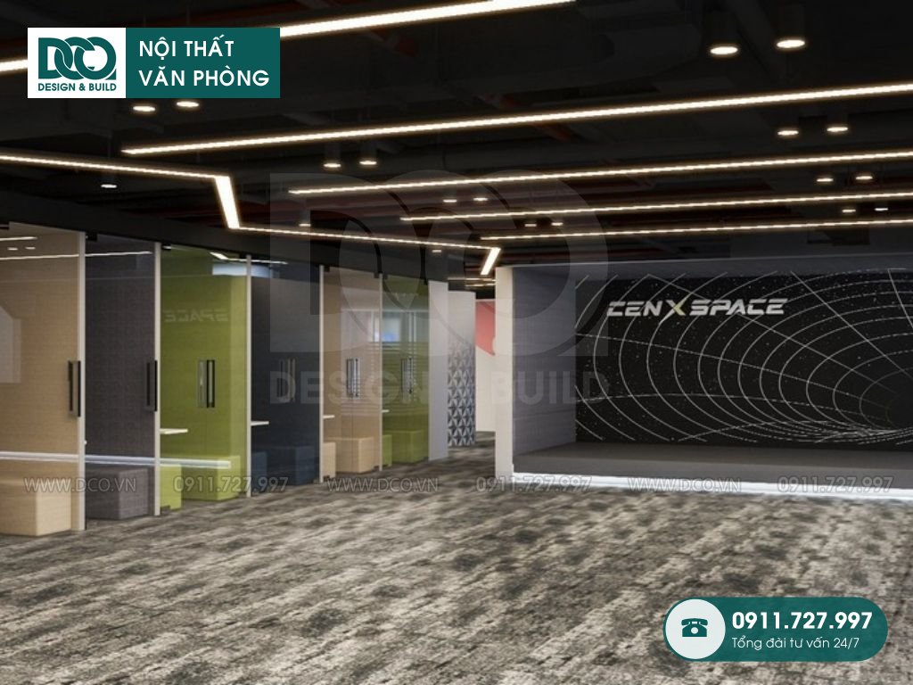 Dự án thiết kế nội thất văn phòng coworking space BMG 2500m2