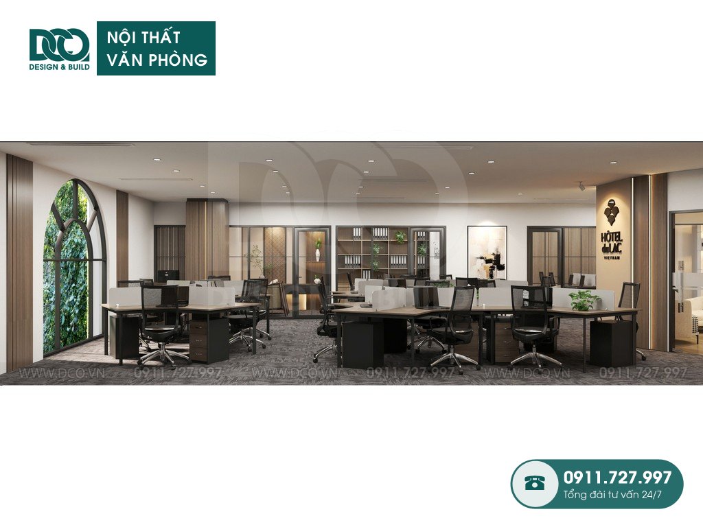 Thiết kế nội thất văn phòng Hôtel Du Lac tại Cửa Đông 230m2