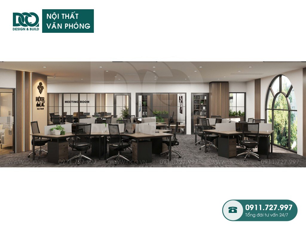 Thiết kế nội thất văn phòng Hôtel Du Lac tại Cửa Đông 230m2
