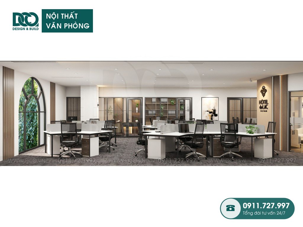 Thiết kế nội thất văn phòng Hôtel Du Lac tại Cửa Đông 230m2