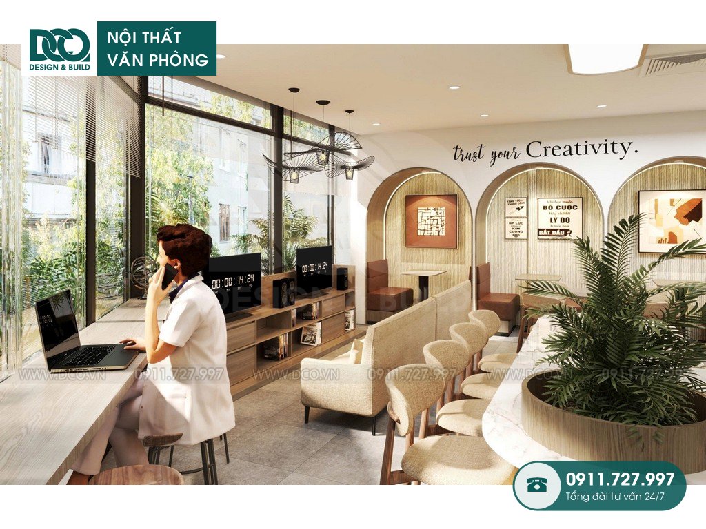 Dự án cải tạo, thiết kế nội thất văn phòng South Telecom tại Trần Quang Diệu