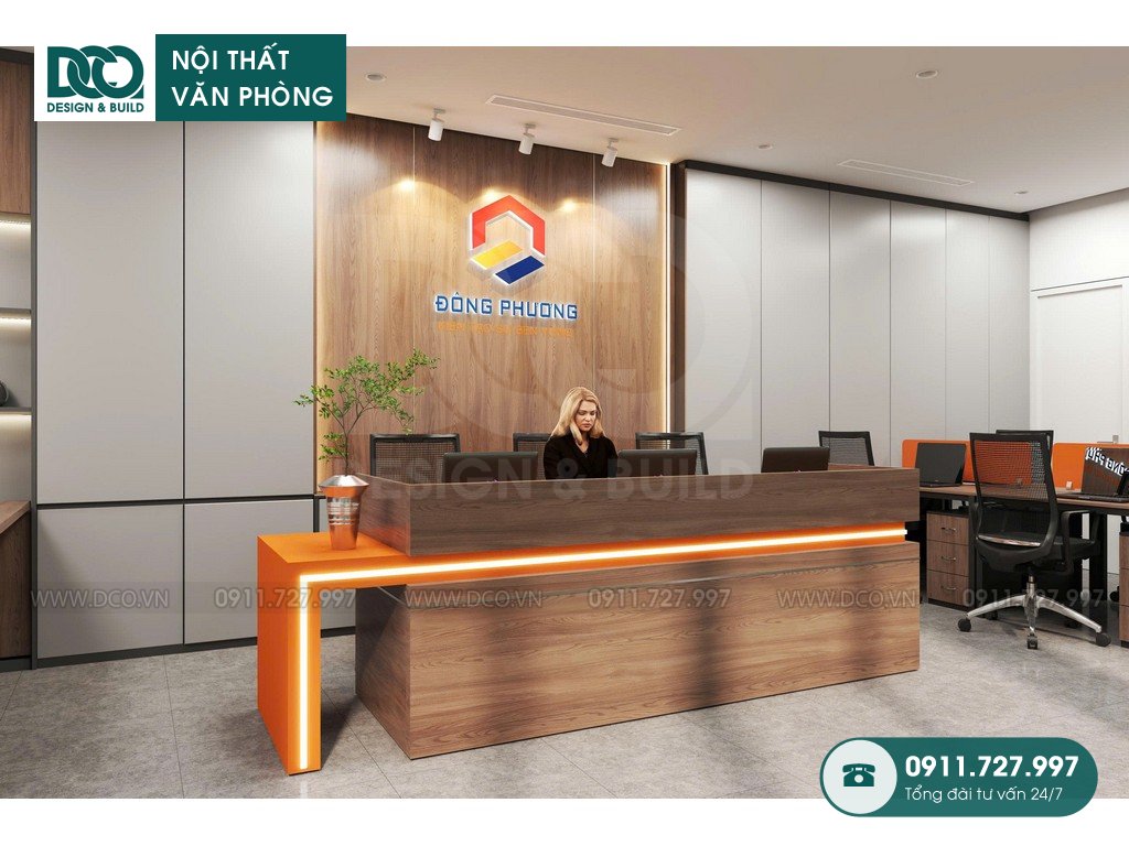 Thiết kế văn phòng công ty Đông Phương 90m2 tại Ninh Bình