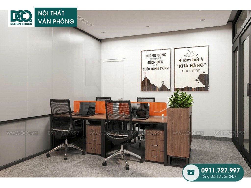 Thiết kế văn phòng công ty Đông Phương 90m2 tại Ninh Bình