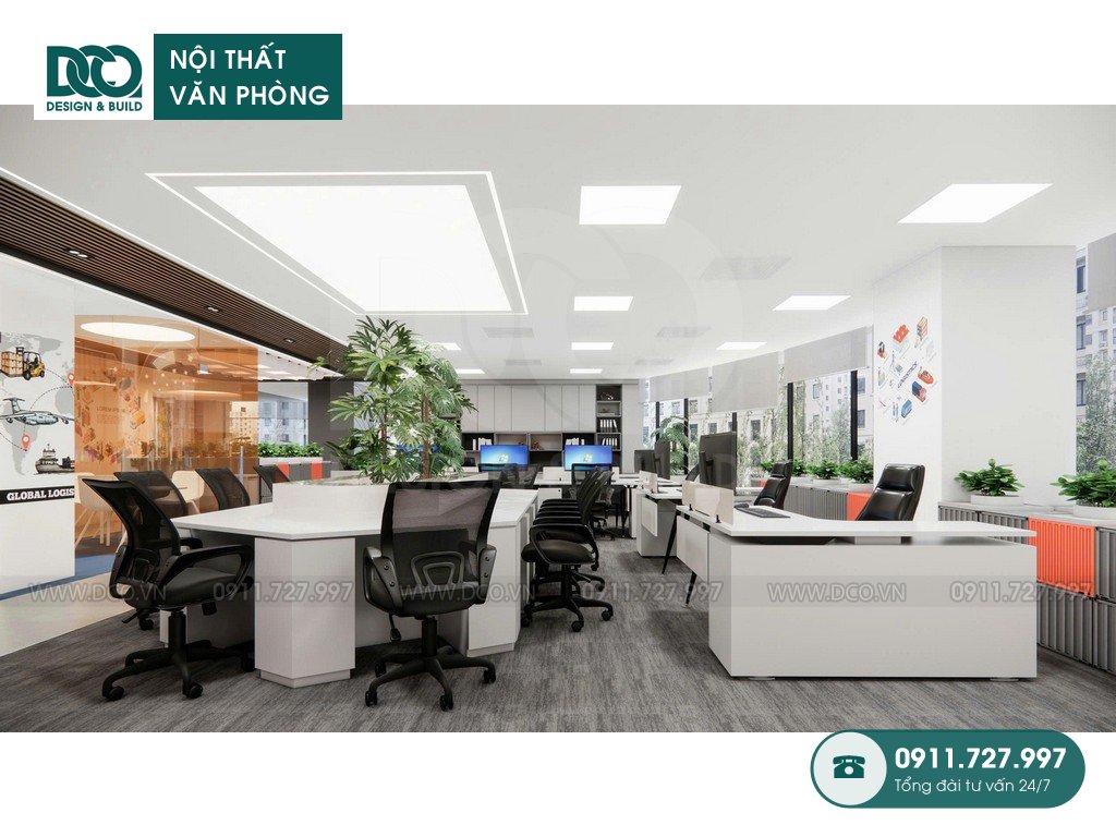 Thiết kế nội thất văn phòng công ty vận tải VIMC Lines 408m2 tại Đào Duy Anh