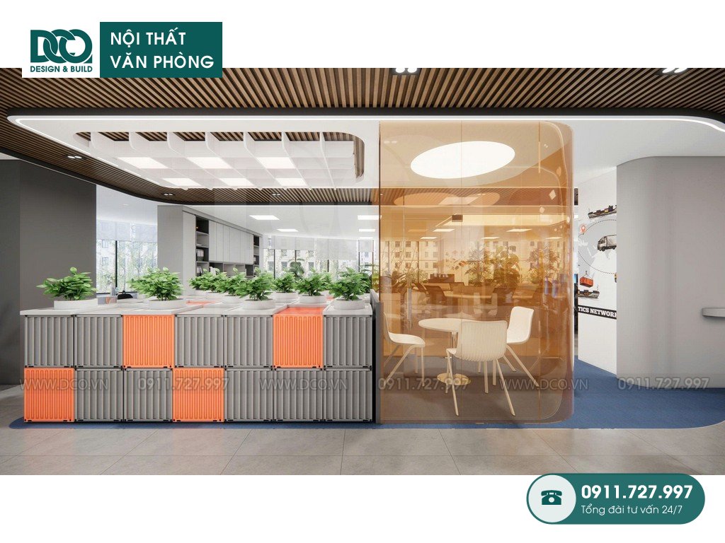 Thiết kế nội thất văn phòng công ty vận tải VIMC Lines 408m2 tại Đào Duy Anh