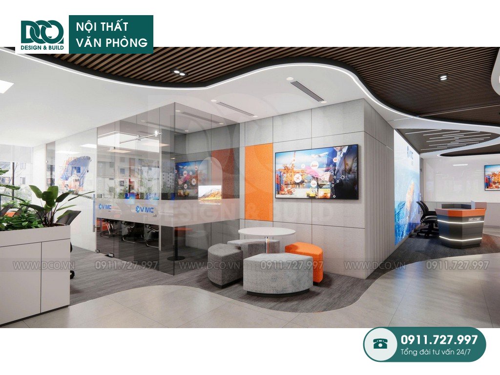 Thiết kế nội thất văn phòng công ty vận tải VIMC Lines 408m2 tại Đào Duy Anh