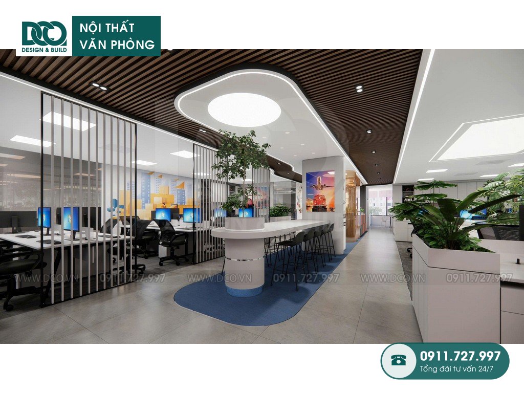 Thiết kế nội thất văn phòng công ty vận tải VIMC Lines 408m2 tại Đào Duy Anh