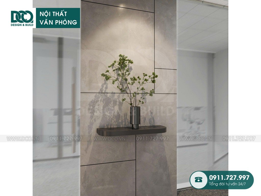 Thiết kế nội thất văn phòng xuất nhập khẩu kim loại ANZ 109m2 tại Hồ Tùng Mậu