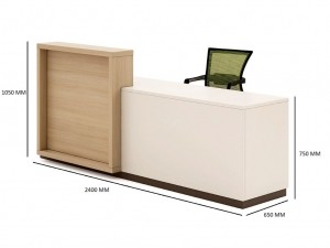 Kích thước quầy lễ tân văn phòng