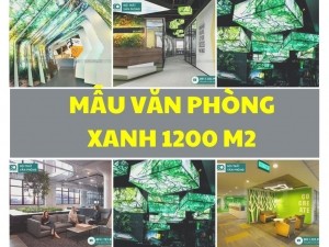 Mẫu văn phòng xanh 1200m2 giữa trung tâm thủ đô Hà Nội