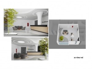 Ý tưởng thiết kế văn phòng Biovagen 1389m2 hiện đại