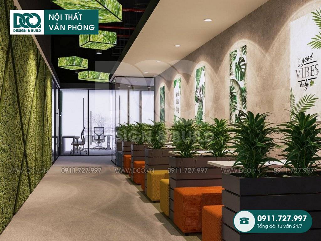 10 ý tưởng thiết kế cây xanh trong văn phòng ấn tượng