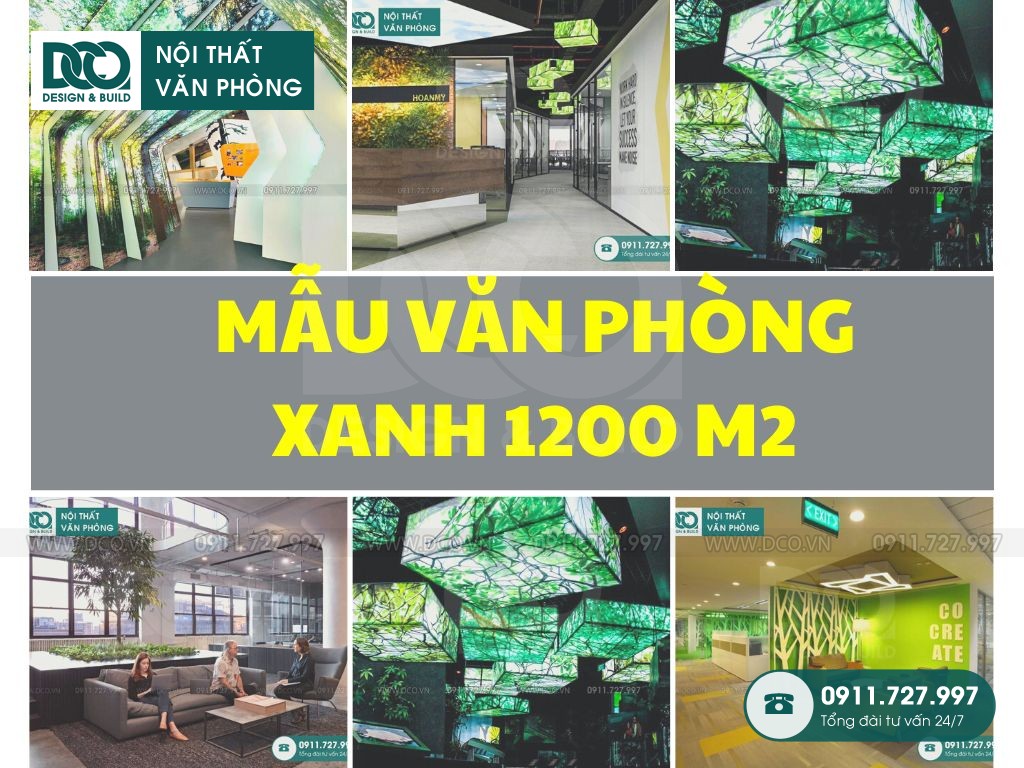 Mẫu văn phòng xanh 1200m2 giữa trung tâm thủ đô Hà Nội