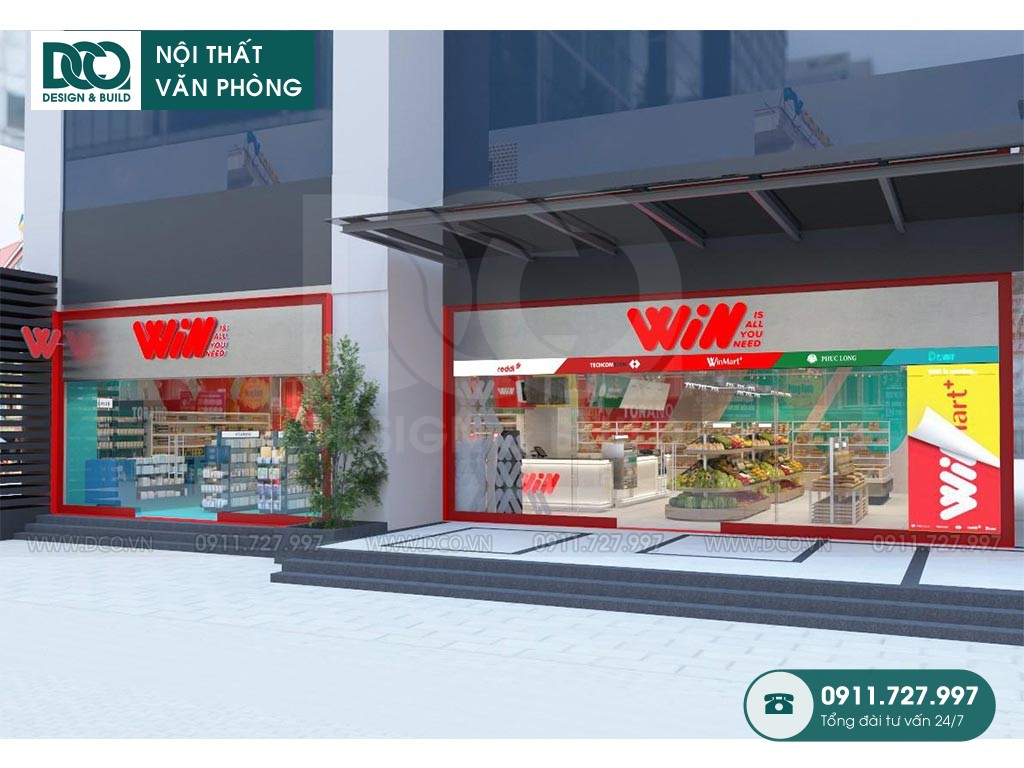 Dự án thiết kế siêu thị mini Winmart 236m2 tại Thanh Xuân Complex