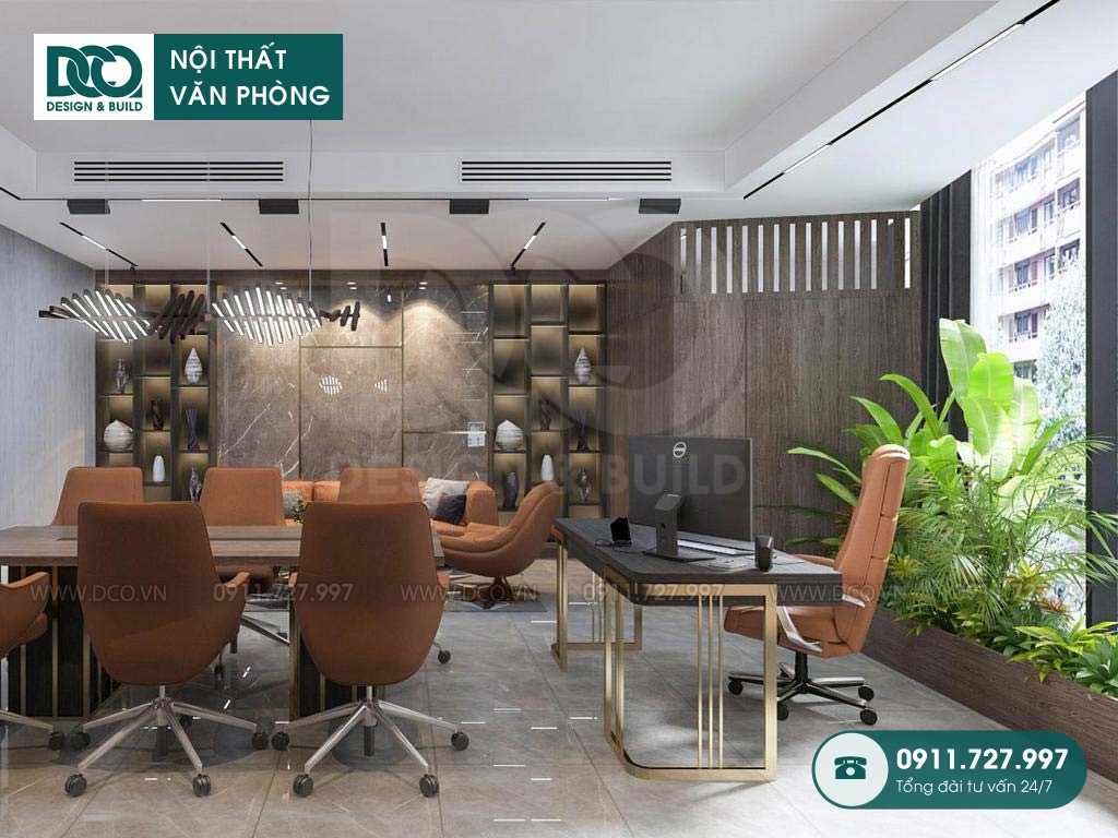 Mẫu thiết kế thi công nội thất văn phòng 250 chỗ ngồi huyện Bình Chánh Sài Gòn